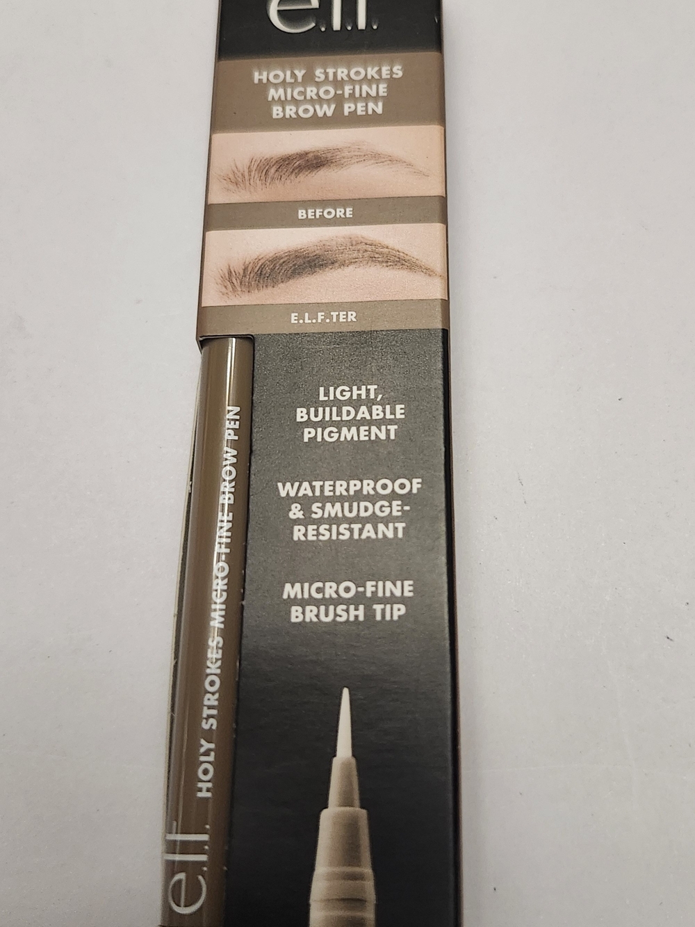 e.l.f Holy Strokes Micro-Fine Brow Pen Waterproof - Taupe New